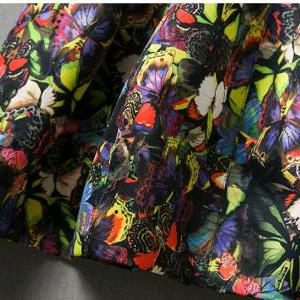 Fashion Butterfly Print Dress Ca922eg