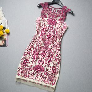 Celebrity Contrast Color Flowers Embroidery Sheer..