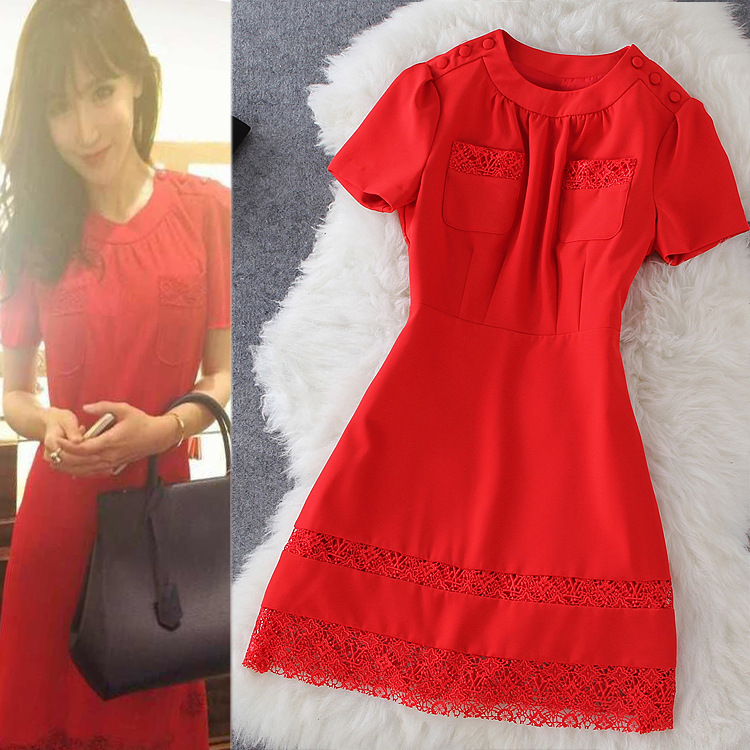 Stitching Slim Dress Sc728bj on Luulla