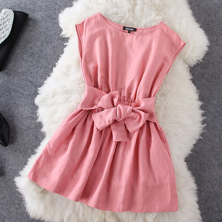 Bow Pink Dress Sc728ef