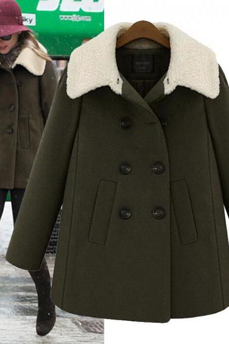Loose thick woolen coat 5193208