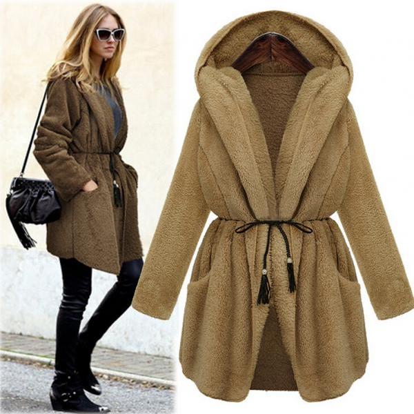 Loose Solid Color Double-sided Thick Coat 6802901 on Luulla