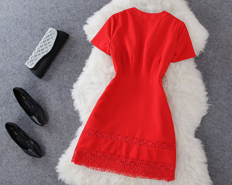 Stitching Slim Dress Sc728bj on Luulla